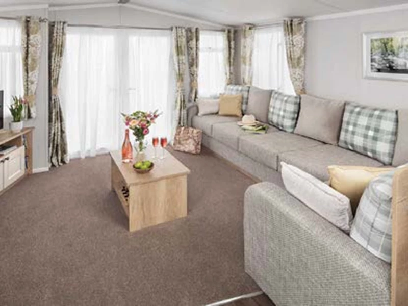 swift burgundy holiday home interior machrihanish holiday park